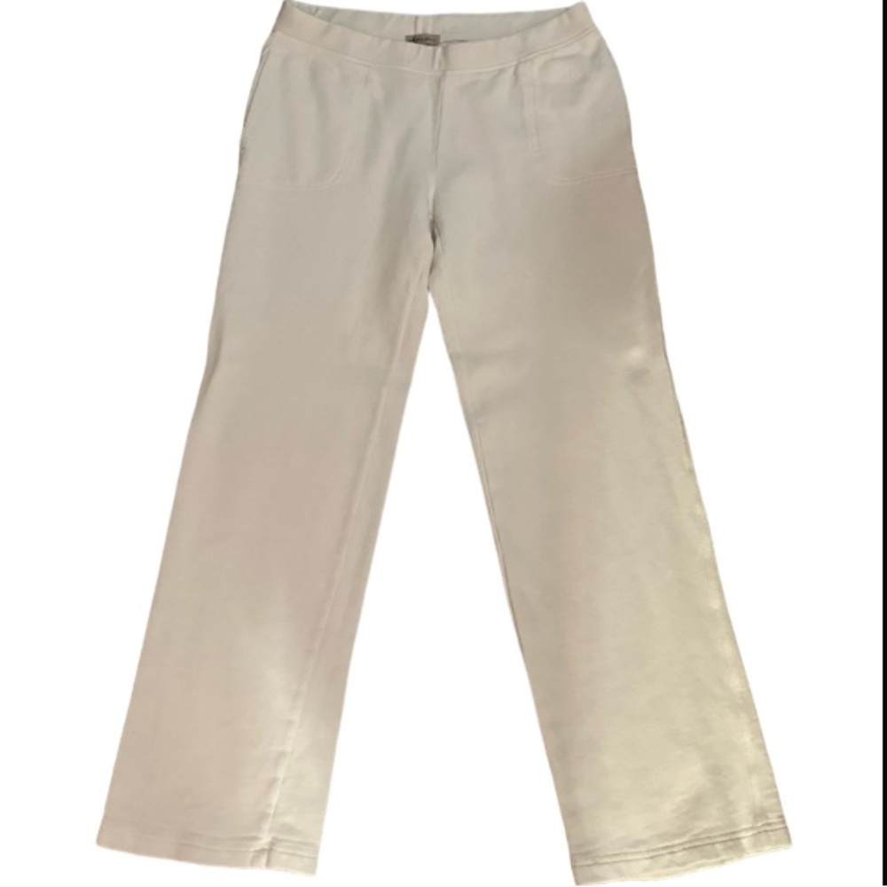 Mododoc White Pull Up Pants | Pockets | Ladies Size Small 100% Cotton Worn Onc